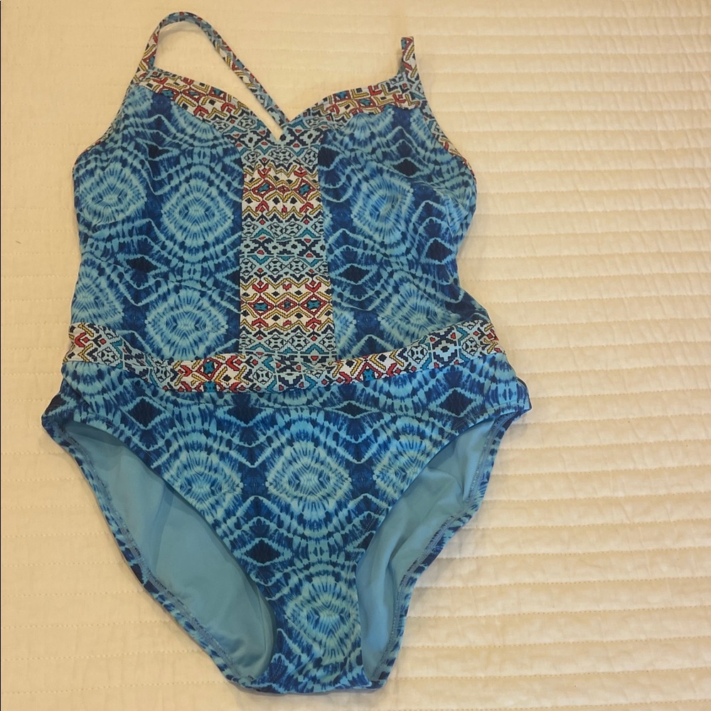 Bleu Rod Beattie Patterned One-Piece Swimsuit